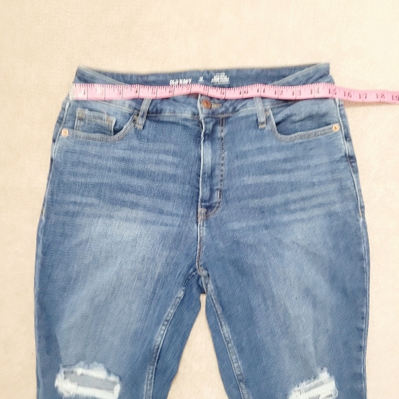 OLD NAVY Woman High Rise Rock Star Super Skinny Stretch Jean Size 10S Distressed - Picture 5 of 11